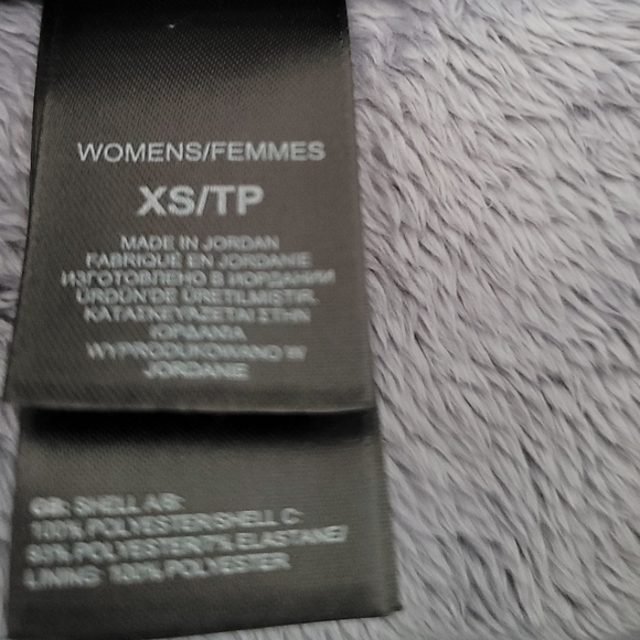 The North Face Women's XS Active Fleece Performance Jacket Grey Pink Logo Zip Up - Picture 6 of 16